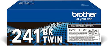 Brother TN241BKTWIN Pack de 2 tóner color negro, Para las imrpesoras HL3140CW, HL3150CDW, HL3170CDW, DCP9015CDW, DCP9020CDW, MFC9140CDN, MFC9330CDW, MFC9340CDW